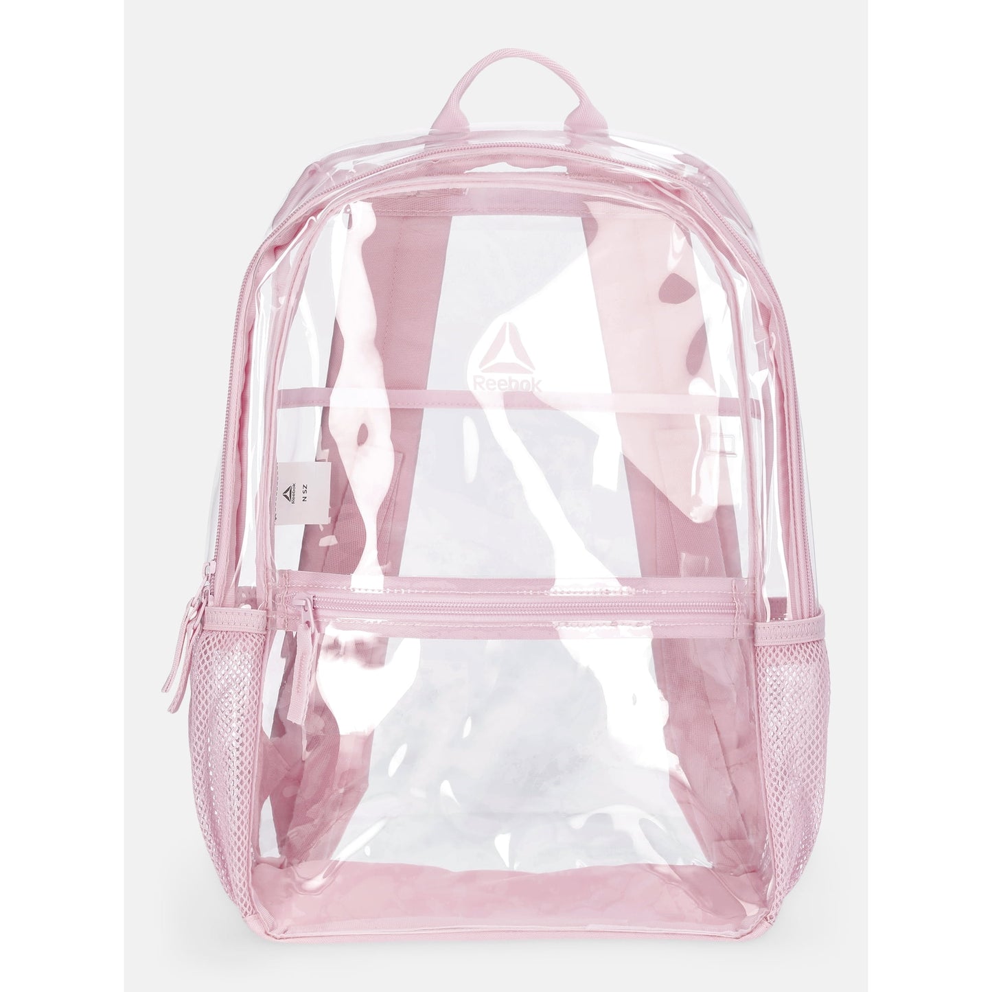 Lightweight clear backpack featuring comfortable adjustable shoulder straps for all-day wear.