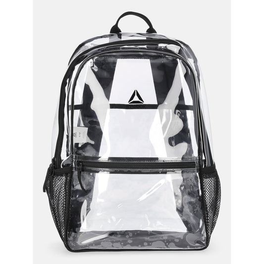 Lightweight clear backpack featuring comfortable adjustable shoulder straps for all-day wear.