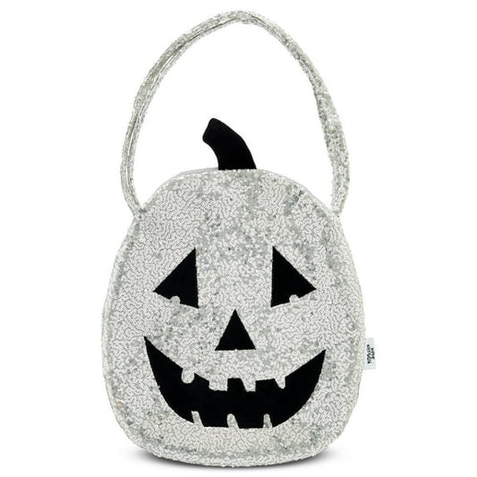 Sequin Pumpkin Bag, Silver, Halloween by Way To Celebrate