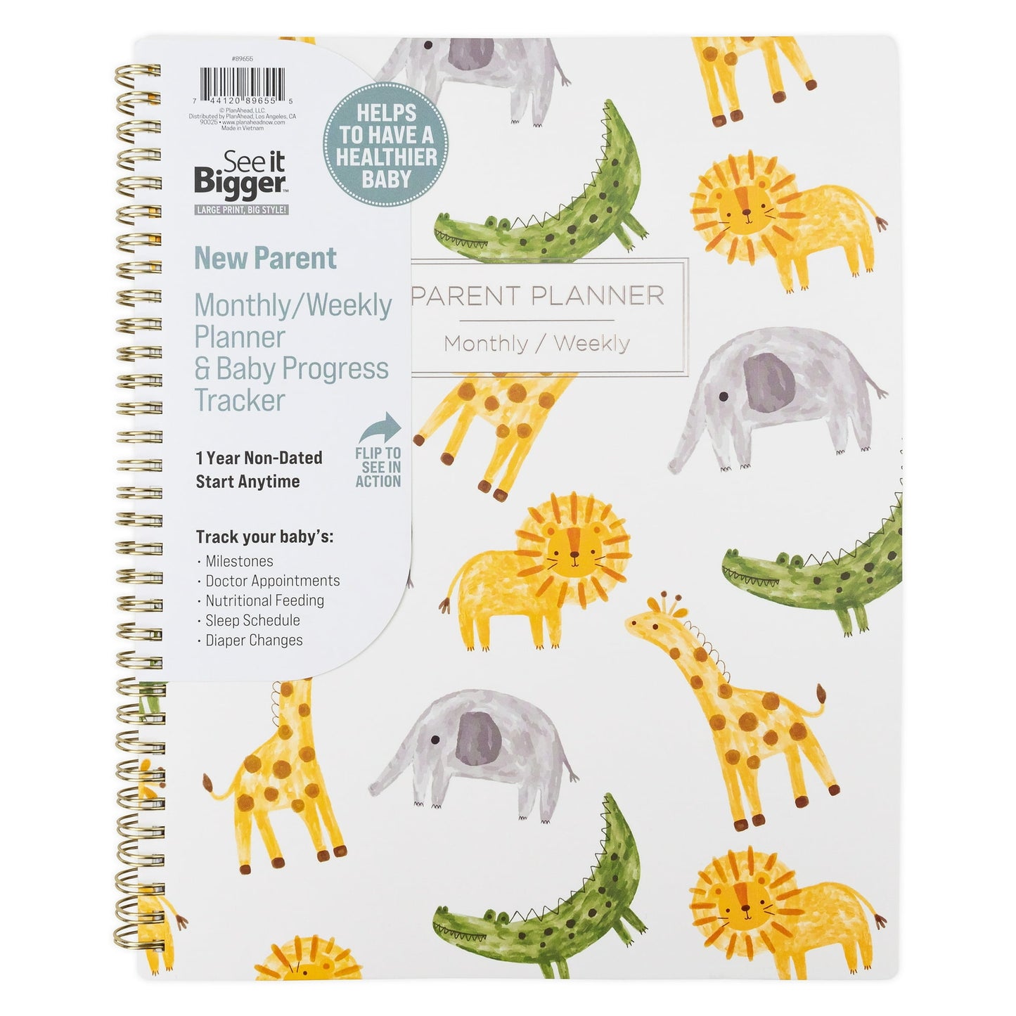 Parent planner – versatile organizer designed to help parents track schedules, routines, milestones, and baby activities.