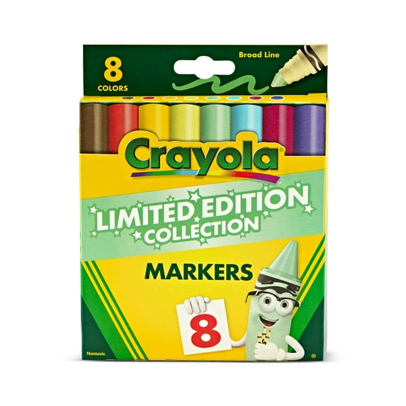 Set of color markers for drawing and coloring