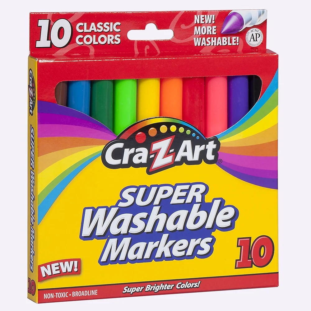 Set of color markers for drawing and coloring