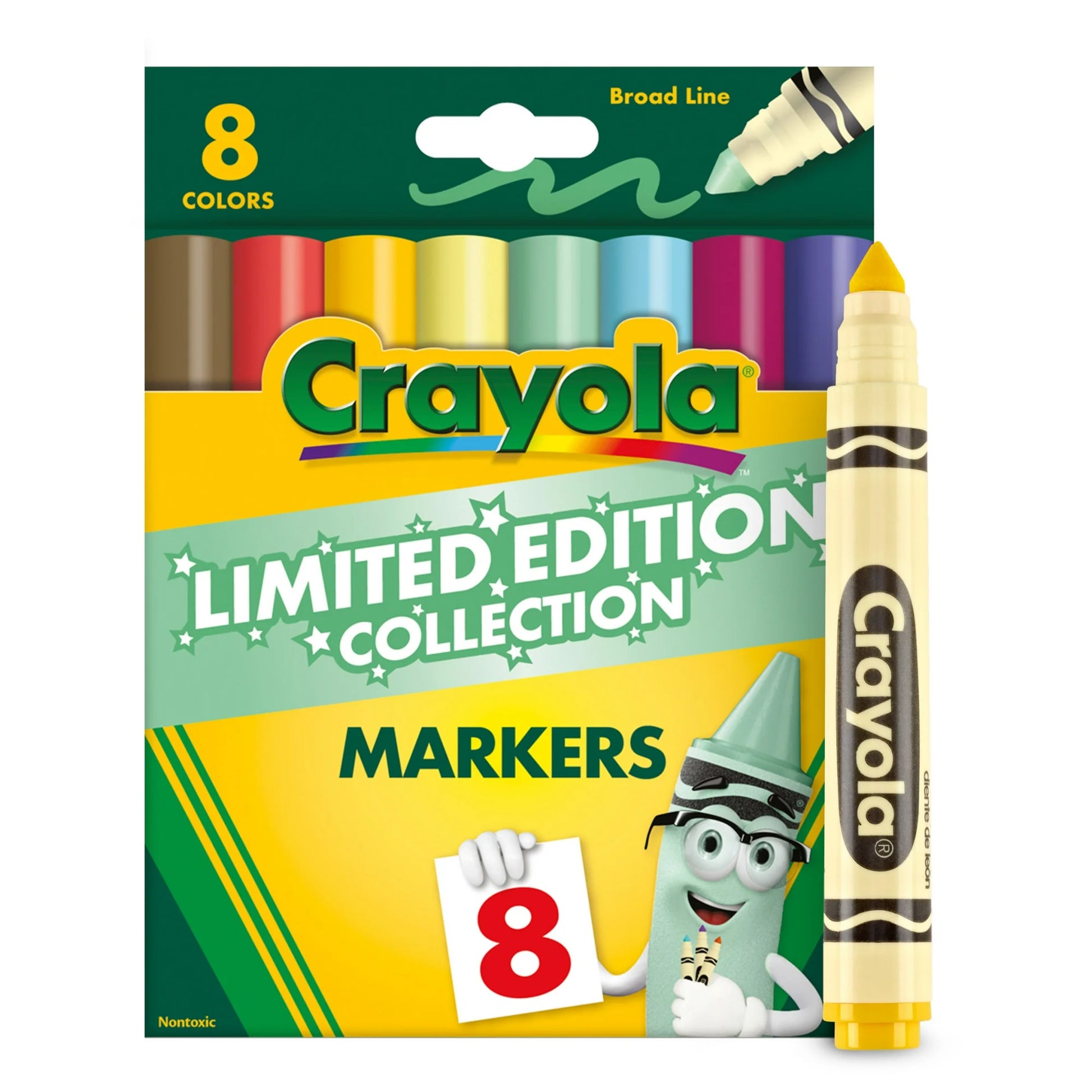 Set of color markers for drawing and coloring