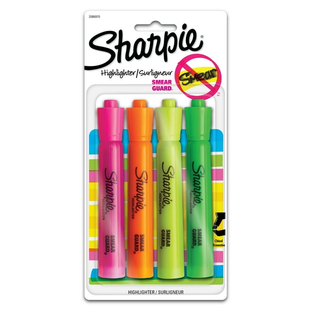 Set of colorful highlighters for marking and emphasizing text