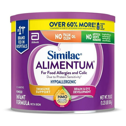 Similac Alimentum With 2 FL HMO, Baby Formula Powder, 19.8-oz Value Can
