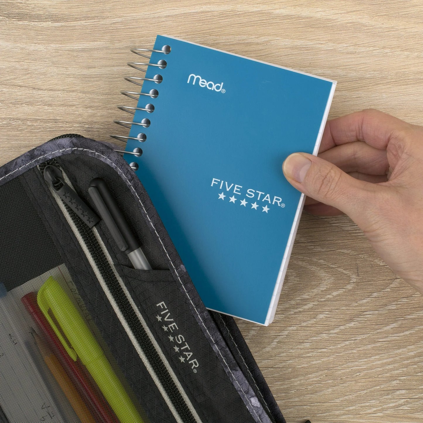 Five Star Fat Lil' Spiral Notebook, College Ruled, Tidewater (450021CG1-WMT-MOD)