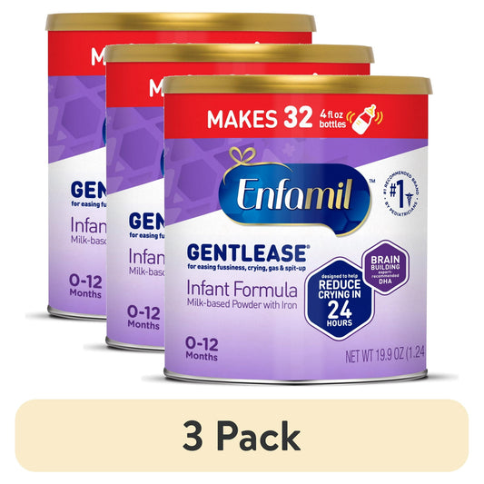 Three cans of infant formula with a '3 Pack' label on a white background.
