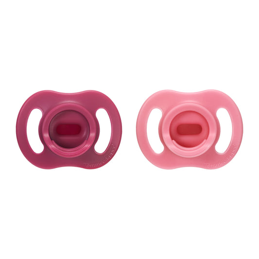 Tommee Tippee Ultra-light StayPut Pacifier, 6-18 Months, One-Piece Silicone Design, 2 Pack