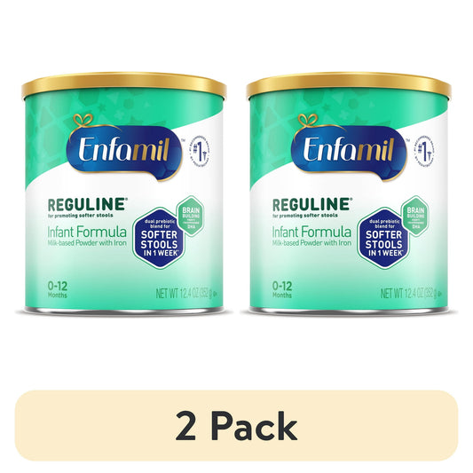 Two cans of Infant Formula on a white background