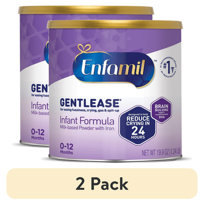 Two cans of Infant Formula on a white background