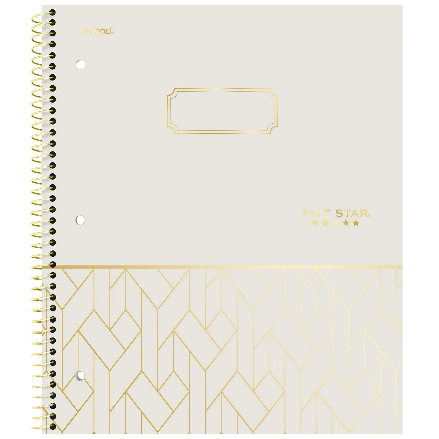 Five Star Modern Lines 1 Subject College Ruled Notebook Plus Study App, 8.5" x 11", Weave, Poly, Spiral, 80 Sheets
