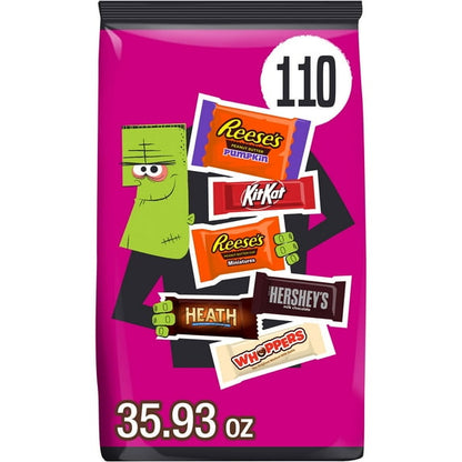 Hershey Assorted Flavored Halloween Candy, Bulk Bag 35.93 oz