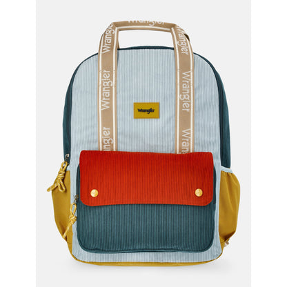 Everyday travel and school backpack with durable fabric construction and comfortable design
