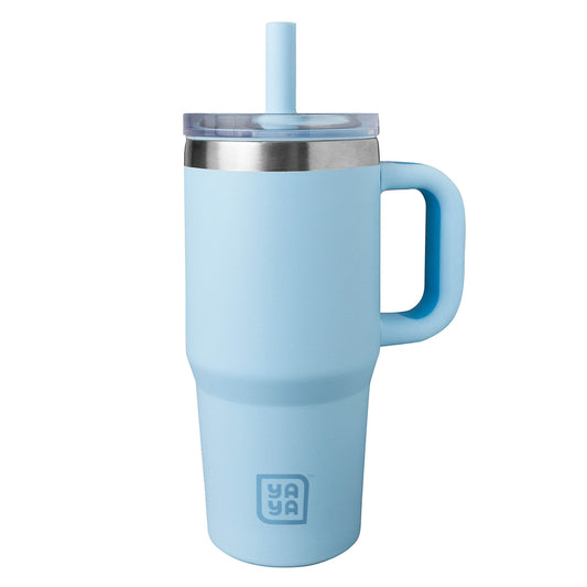 YAYA My First Travel Tumbler for Toddlers 3+ with Reusable Straw and Spill-Safe Lid, 12oz
