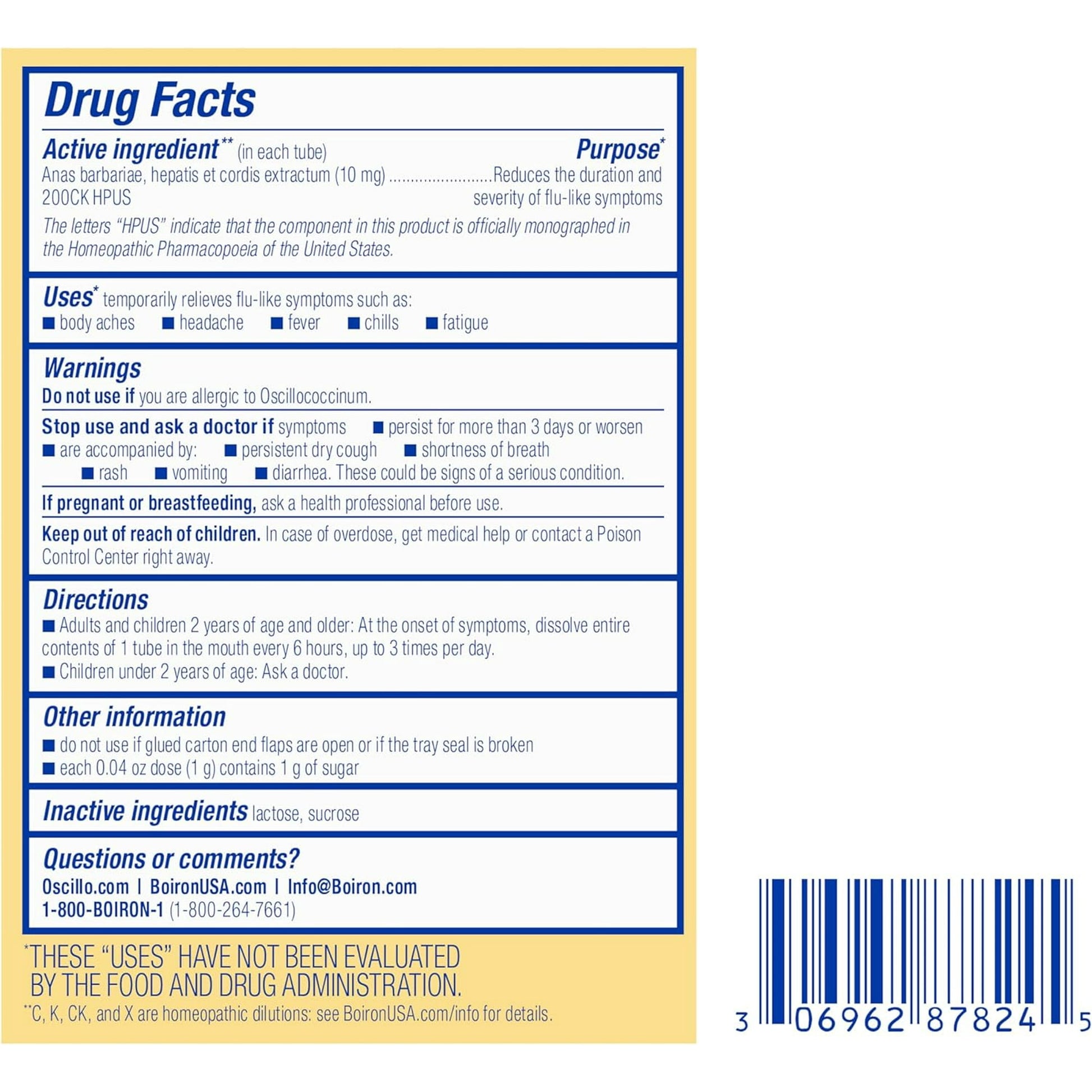 Image displaying text about ingredients and details of a gentle relief product