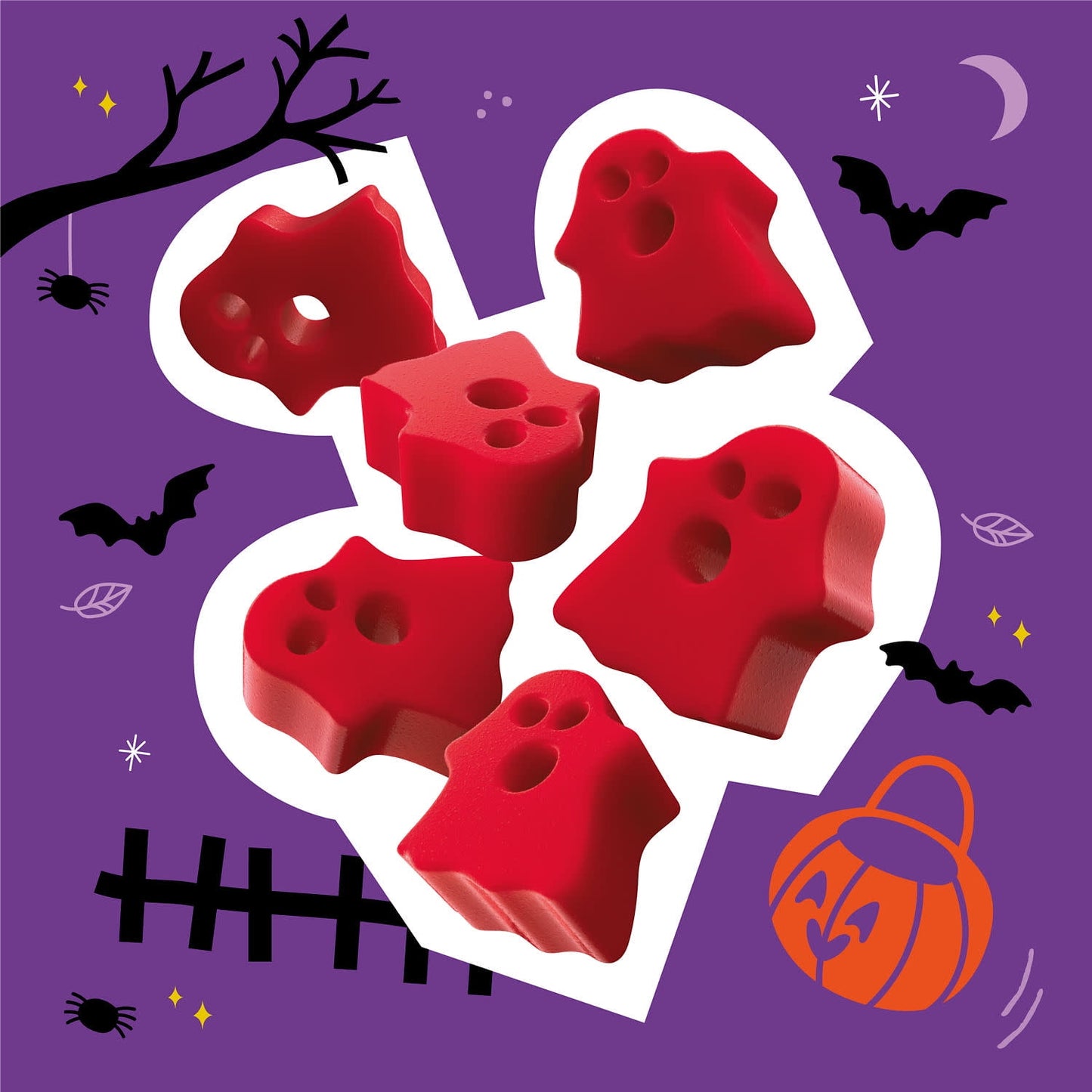 Twizzlers Ghosts Cherry Flavored Chewy Halloween Candy, Bag 7.1 oz