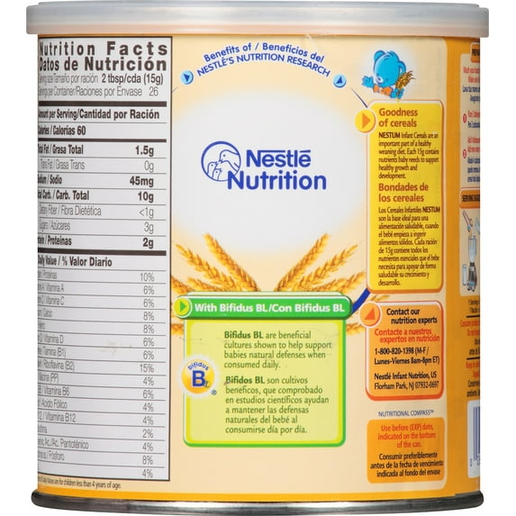 Nestle Nestum Cerelac Wheat Infant Cereal with Milk 14.1 oz. Canister
