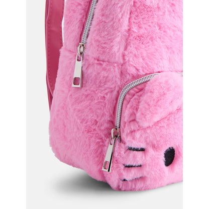 Cute mini backpack with soft fabric design and compact storage for everyday essentials