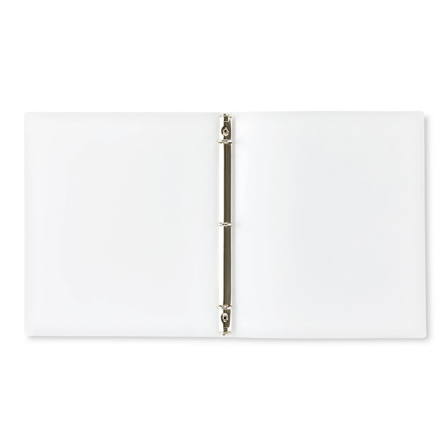 Pen+Gear 0.5" Durable Poly Binder, 3-Ring, White, 11" x 11.75"