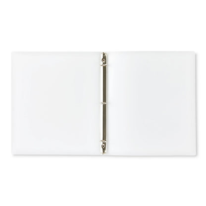Pen+Gear 0.5" Durable Poly Binder, 3-Ring, White, 11" x 11.75"