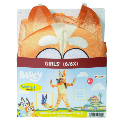 Bluey Bingo with Flappy Butterfly Costume for Toddlers