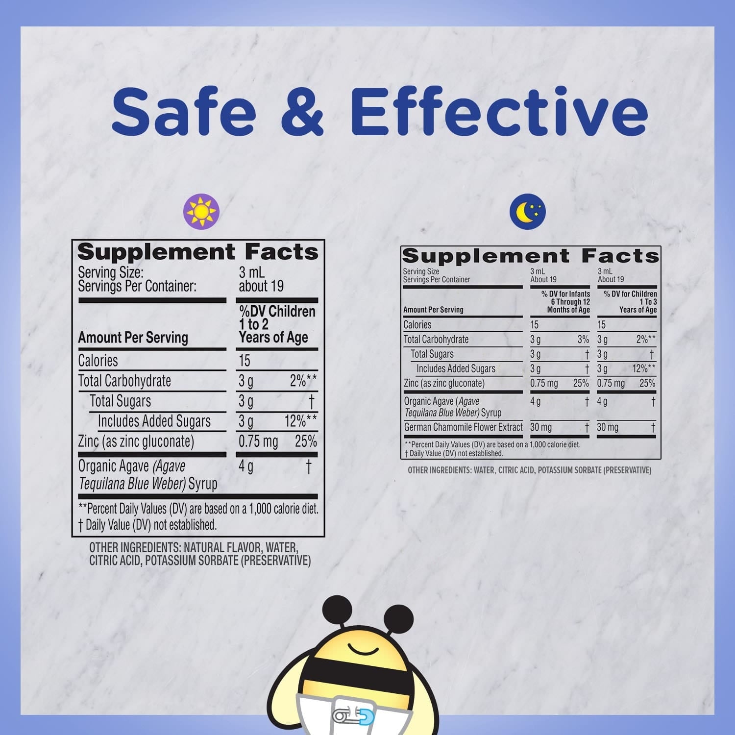 Image displaying text about details of a gentle relief product