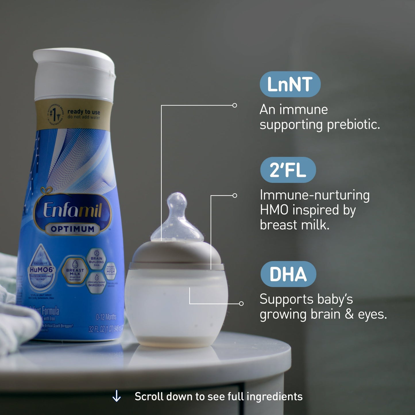 Enfamil Optimum Baby Formula, Our Closest Formula to Breast Milk, 32 Fl Oz