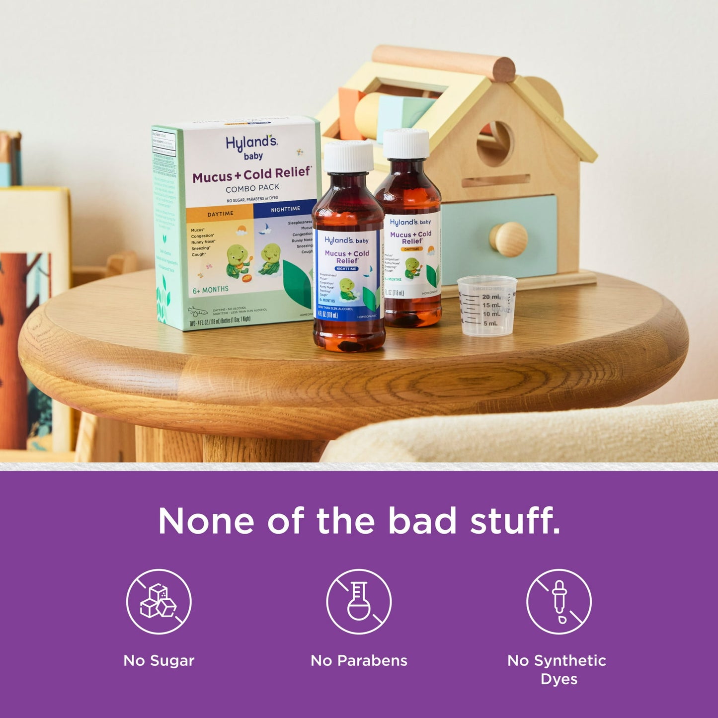 Health and wellness essentials – gentle relief product made to support comfort and wellness during flu, cold, cough or fever