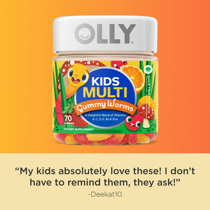 Image showing text about a Daily wellness supplement product for kids