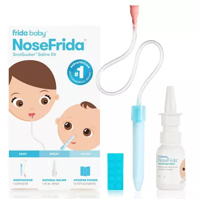 baby Nose Saline Kit with packaging on a white background