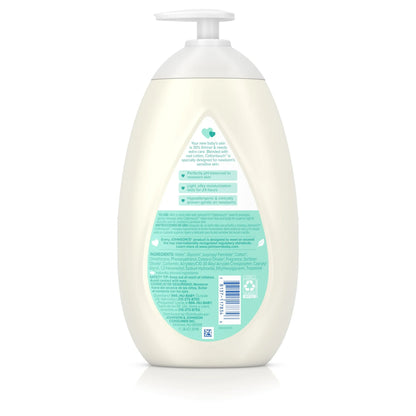 Johnson's CottonTouch Newborn Baby Face & Body Lotion, Hypoallergenic Moisturization for Skin - 27.1 fl oz
