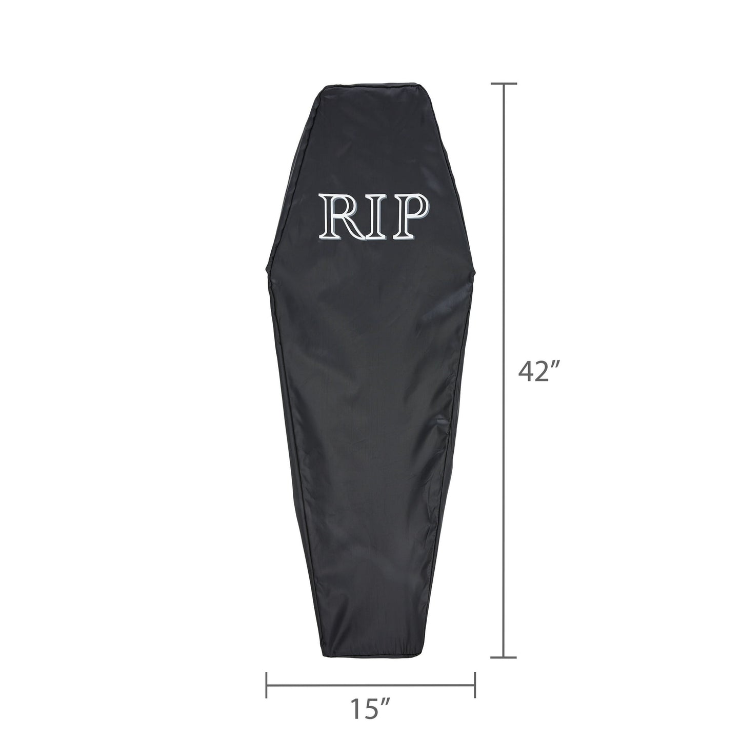 Collapsible Coffin Decoration, Black and White, 42", Halloween by Way To Celebrate