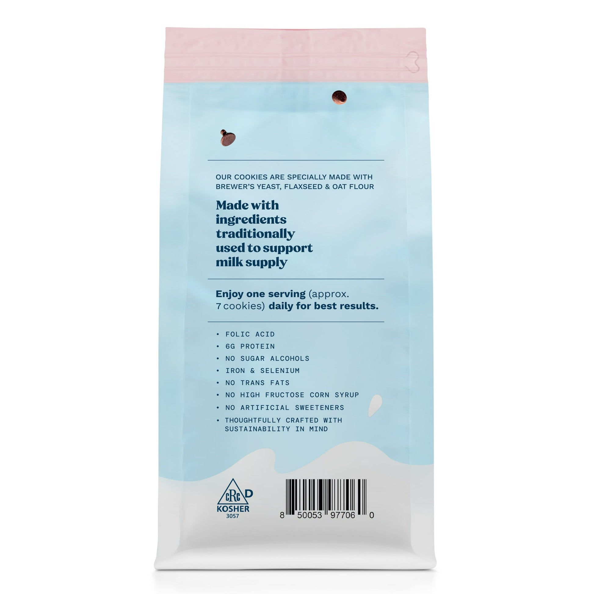Lactation support cookies bag - for breastfeeding mothers designed to help support milk supply and improve nursing experience