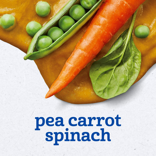 Gerber 2nd Foods Natural for Baby Veggie Power Baby Food, Pea Carrot Spinach, 4 oz Tubs (2 Pack)