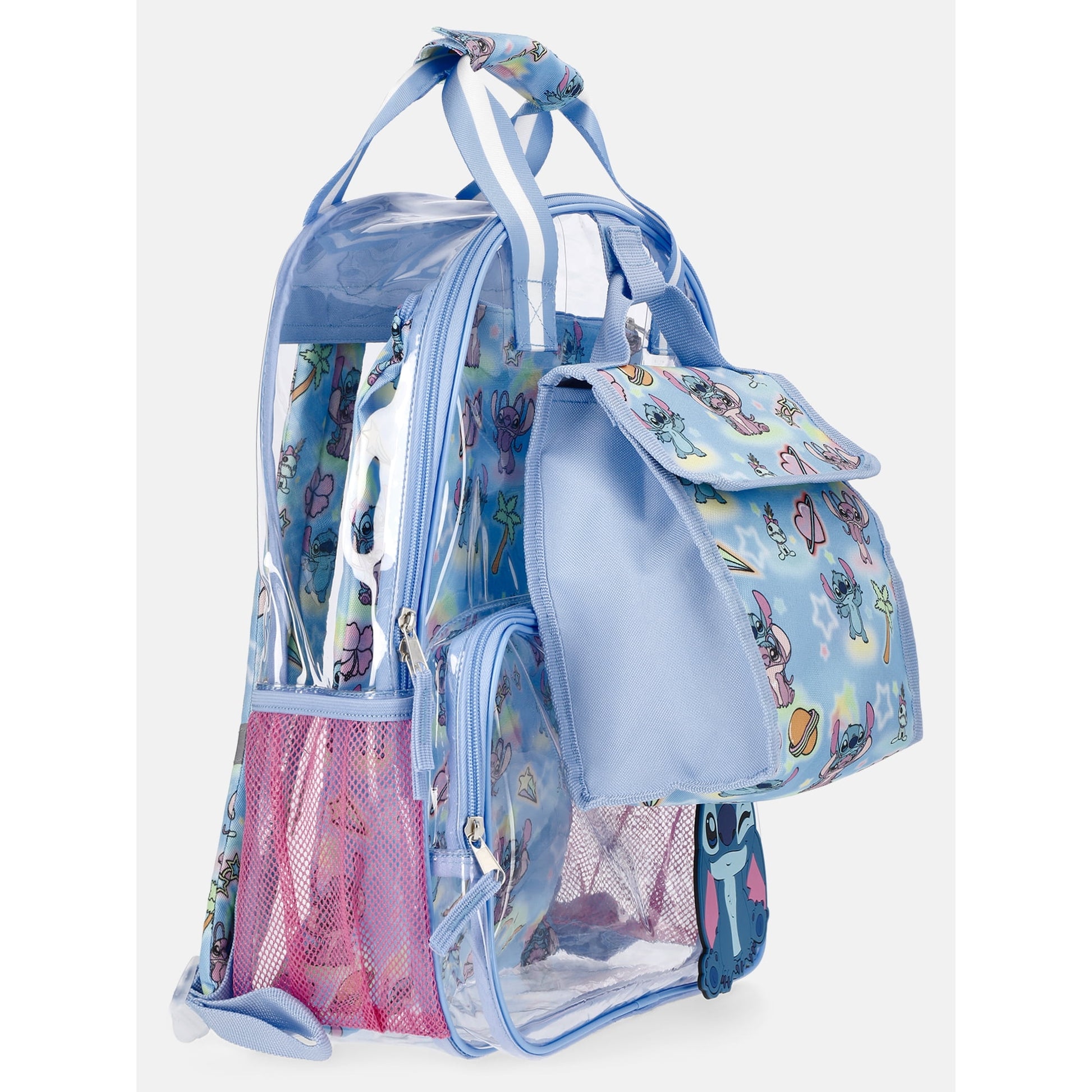 Durable clear backpack for school and work