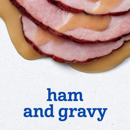 Gerber Stage 2 Baby Food, Ham and Gravy Jar, Baby Puree Jars Glass 2.5 oz