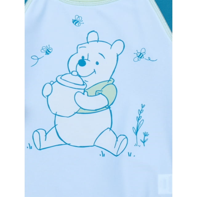 Winnie the Pooh Baby Boys Rashguard and Swim Trunks Set, 2-Piece, Sizes 12M-24M