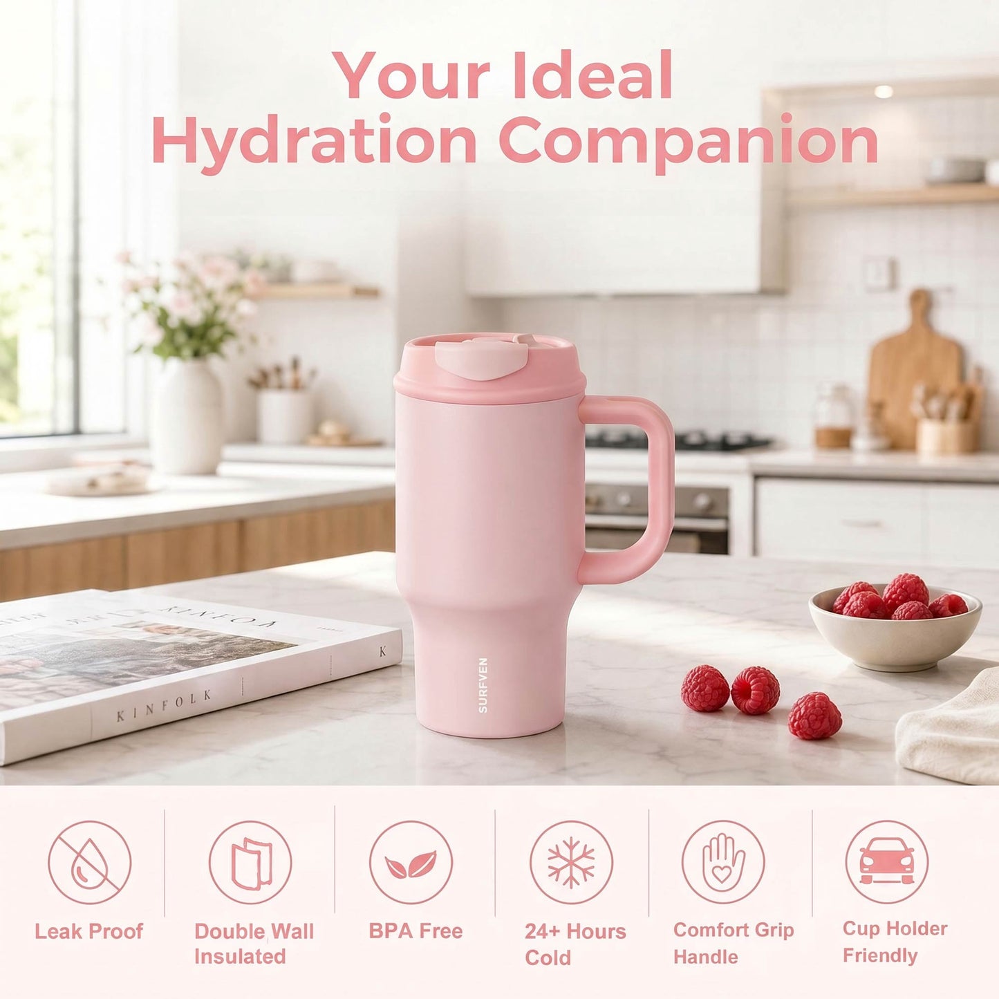 Premium quality reusable drinkware for everyday hydration.