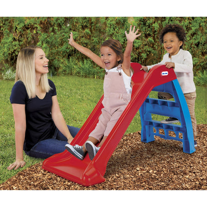Colorful kids outdoor play equipment for active backyard fun and physical play for toddlers and young children.