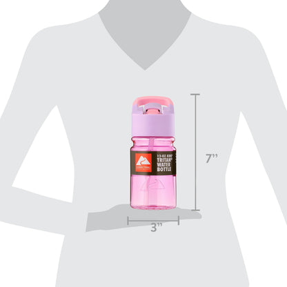 Ozark Trail 12 oz Kids Tritan Plastic Flip-Top Water Bottle