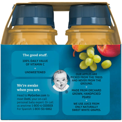 Gerber Baby 100% Juice Variety Pack, 16 oz (Pack of 3)