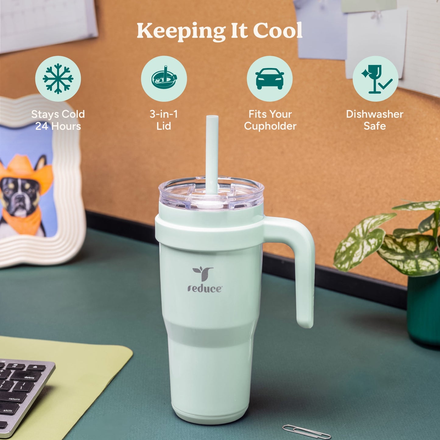 Premium quality reusable drinkware for everyday hydration.