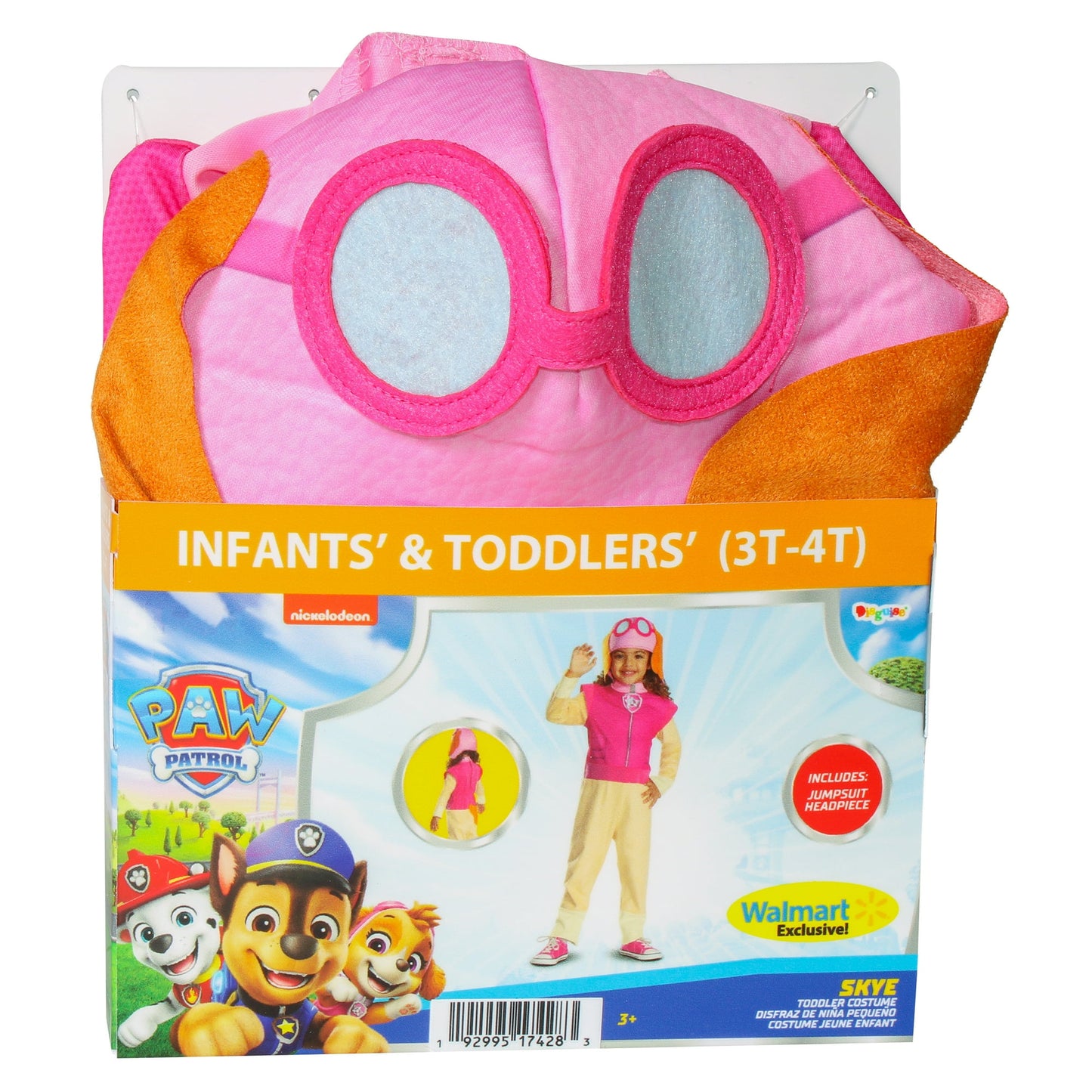 Paw Patrol Skye Costume for Toddlers, Girls (3T-4T)
