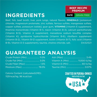 Image displaying text about the details of a Wet cat food