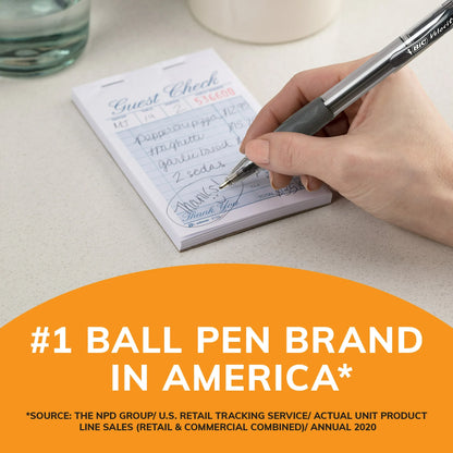 BIC Velocity Bold Rectractable Ball Point Pen, Blue, 4 Count