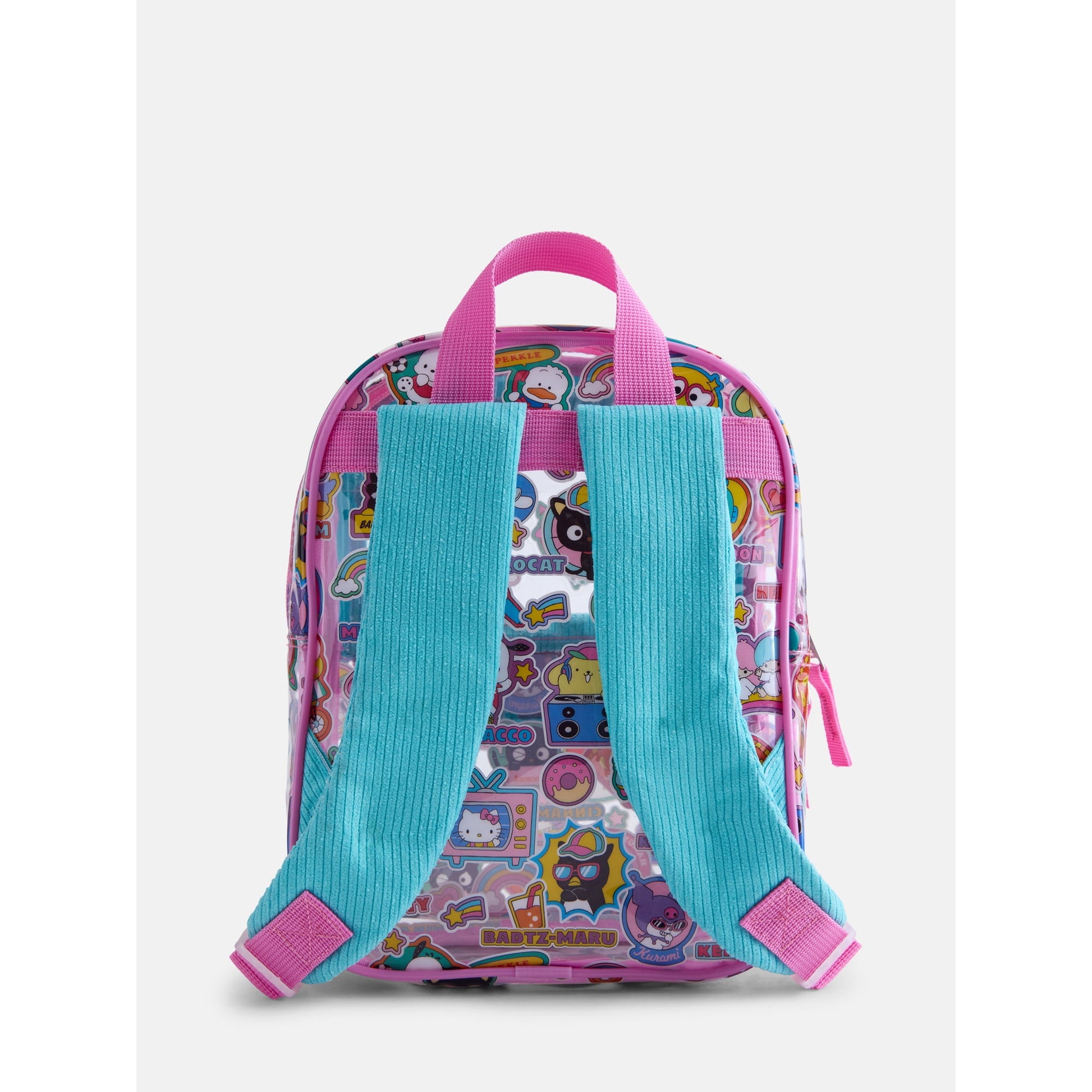 Cute clear backpack with adjustable straps and secure zippered compartments for daily use and special events.