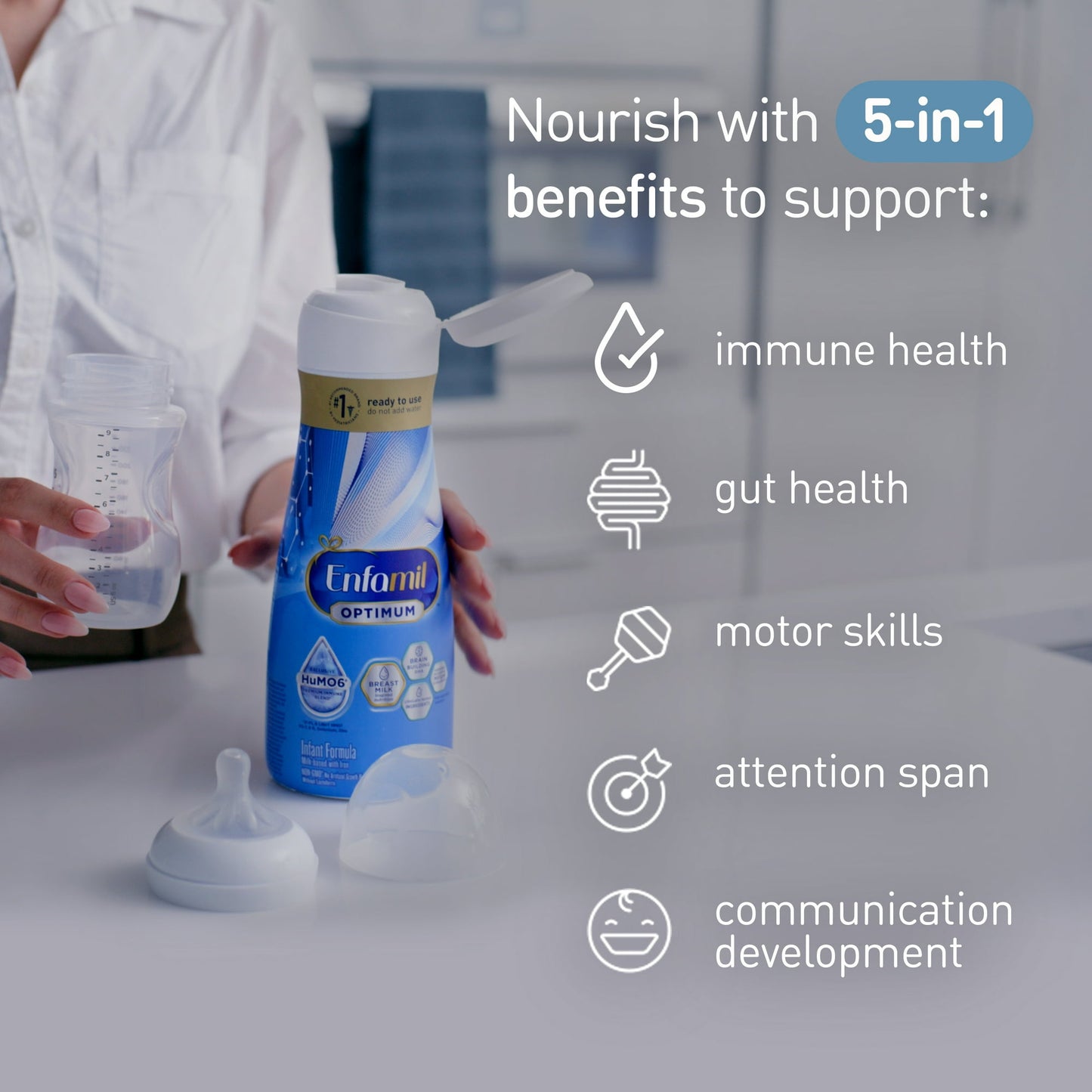 Enfamil Optimum Baby Formula, Our Closest Formula to Breast Milk, 32 Fl Oz