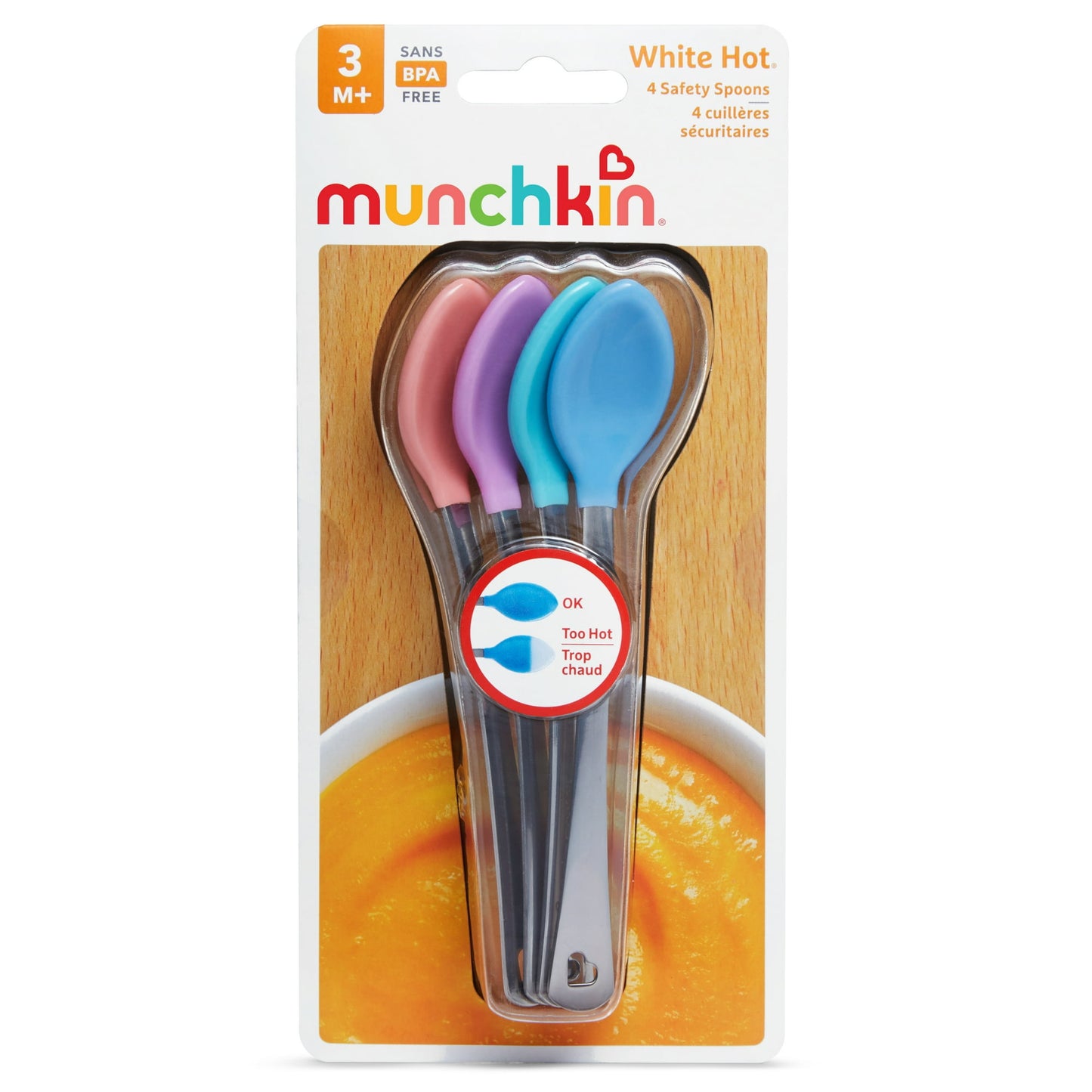 Munchkin White Hot Safety Baby Spoons, Multi-color, Unisex