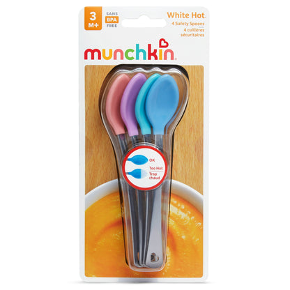 Munchkin White Hot Safety Baby Spoons, Multi-color, Unisex