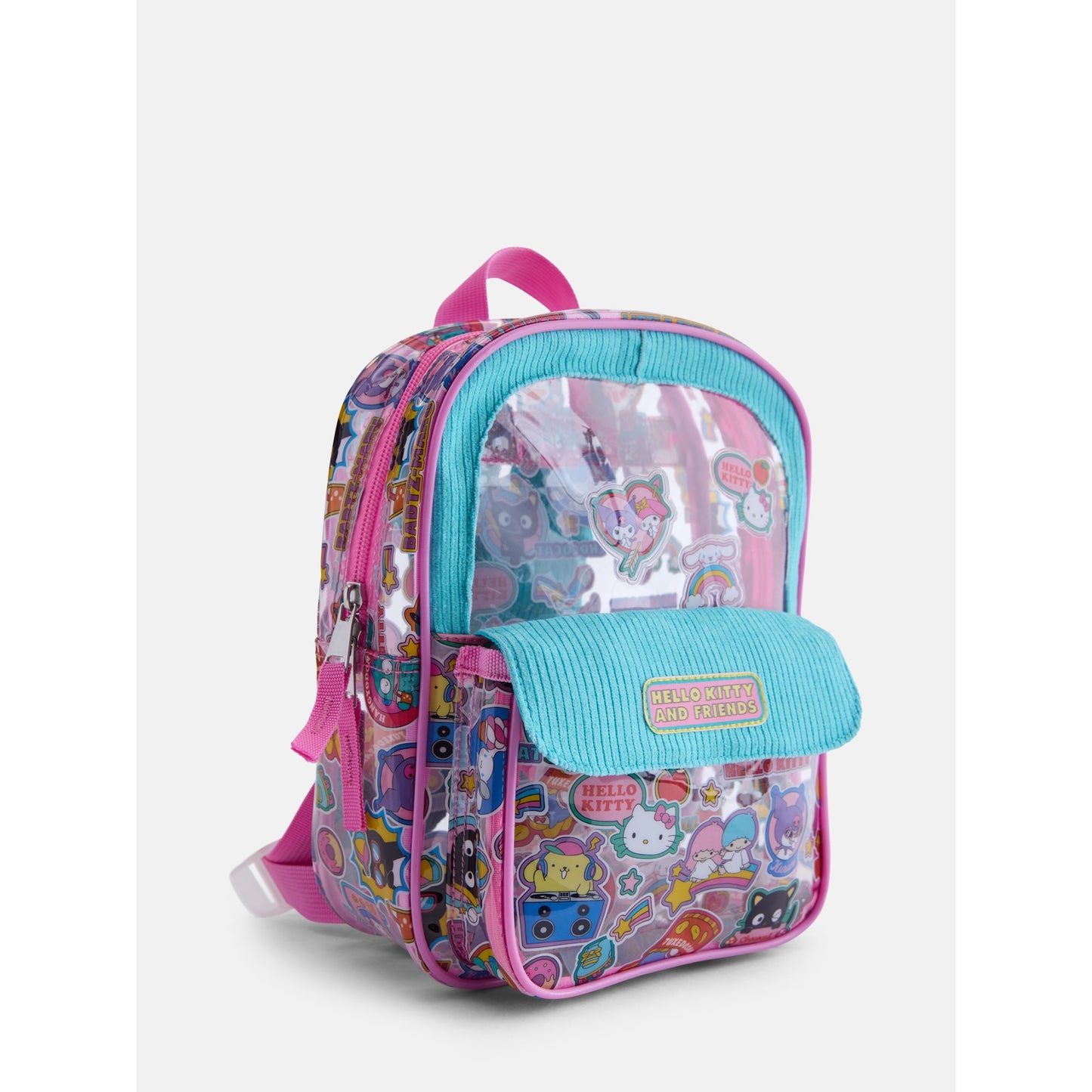 Cute clear backpack with adjustable straps and secure zippered compartments for daily use and special events.